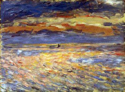 Pierre-Auguste Renoir Sunset at Sea